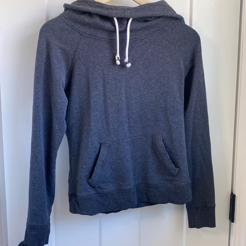 Garage Dark Gray Kangaroo Pocket Hooded Sweatshirt